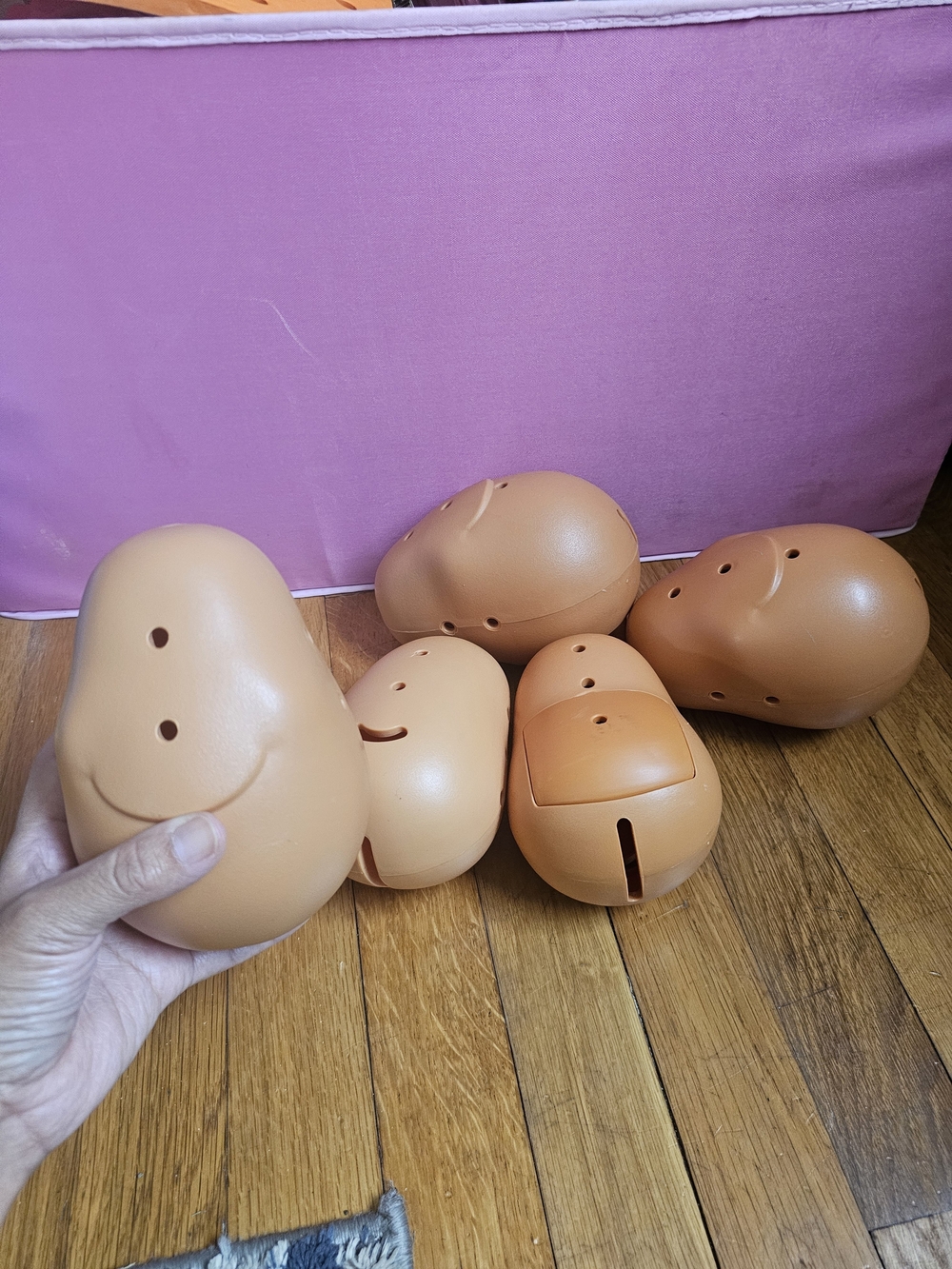 Stackable Potato Toy Set for Kids - Tan